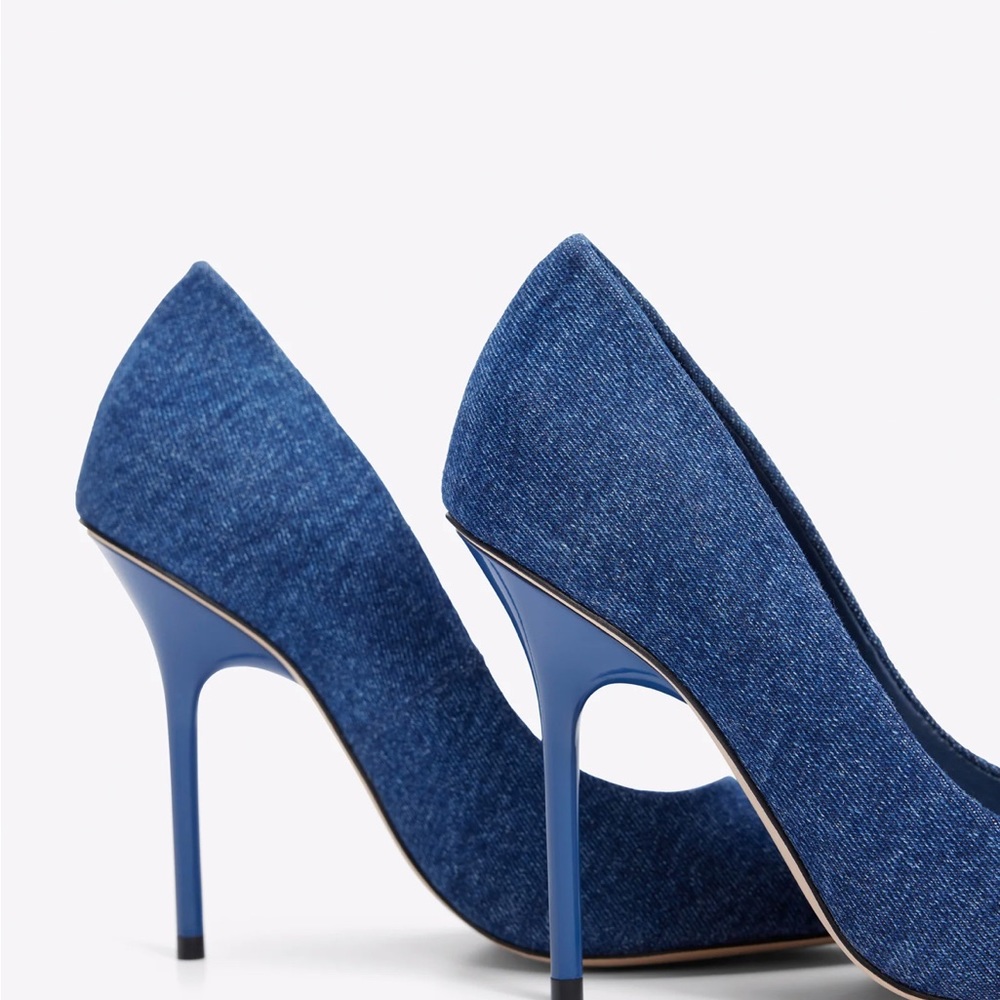 NWB GOOD AMERICAN DENIM HEEL - Size 10